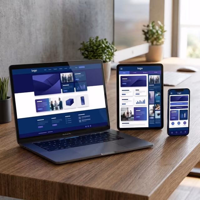 Software development workspace with code editor and modern tools