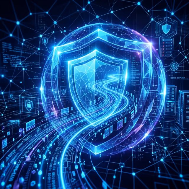 Software development workspace with code editor and modern tools