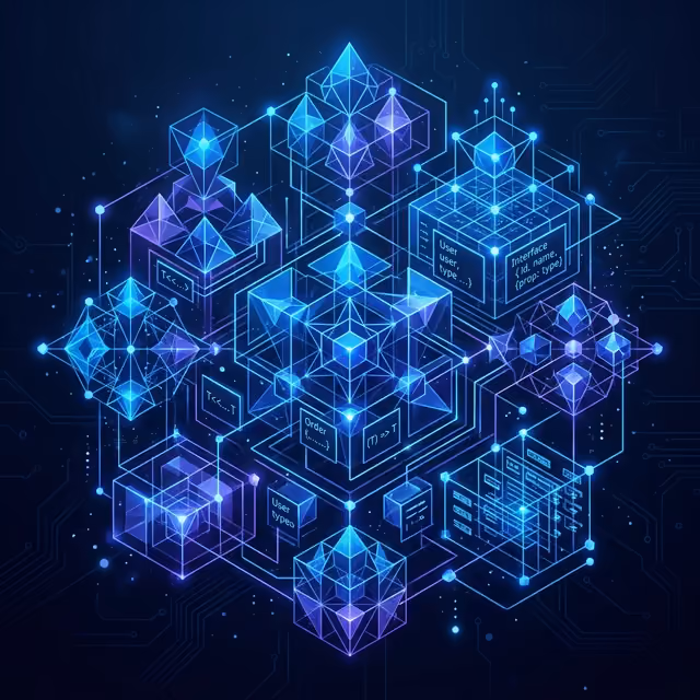 Software development workspace with code editor and modern tools